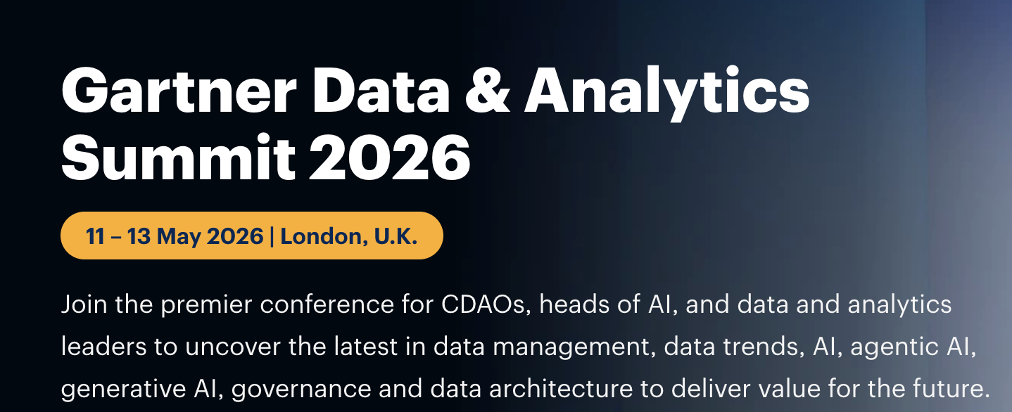 Gartner Data & Analytics Summit, London