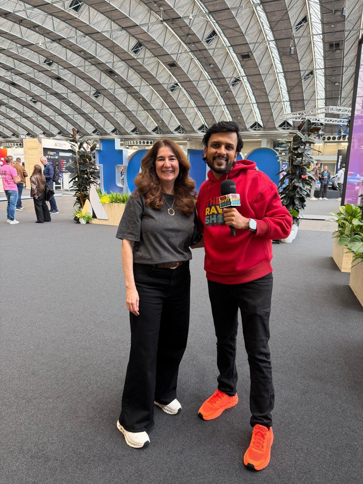With Tamar Yehoshua on the show floor